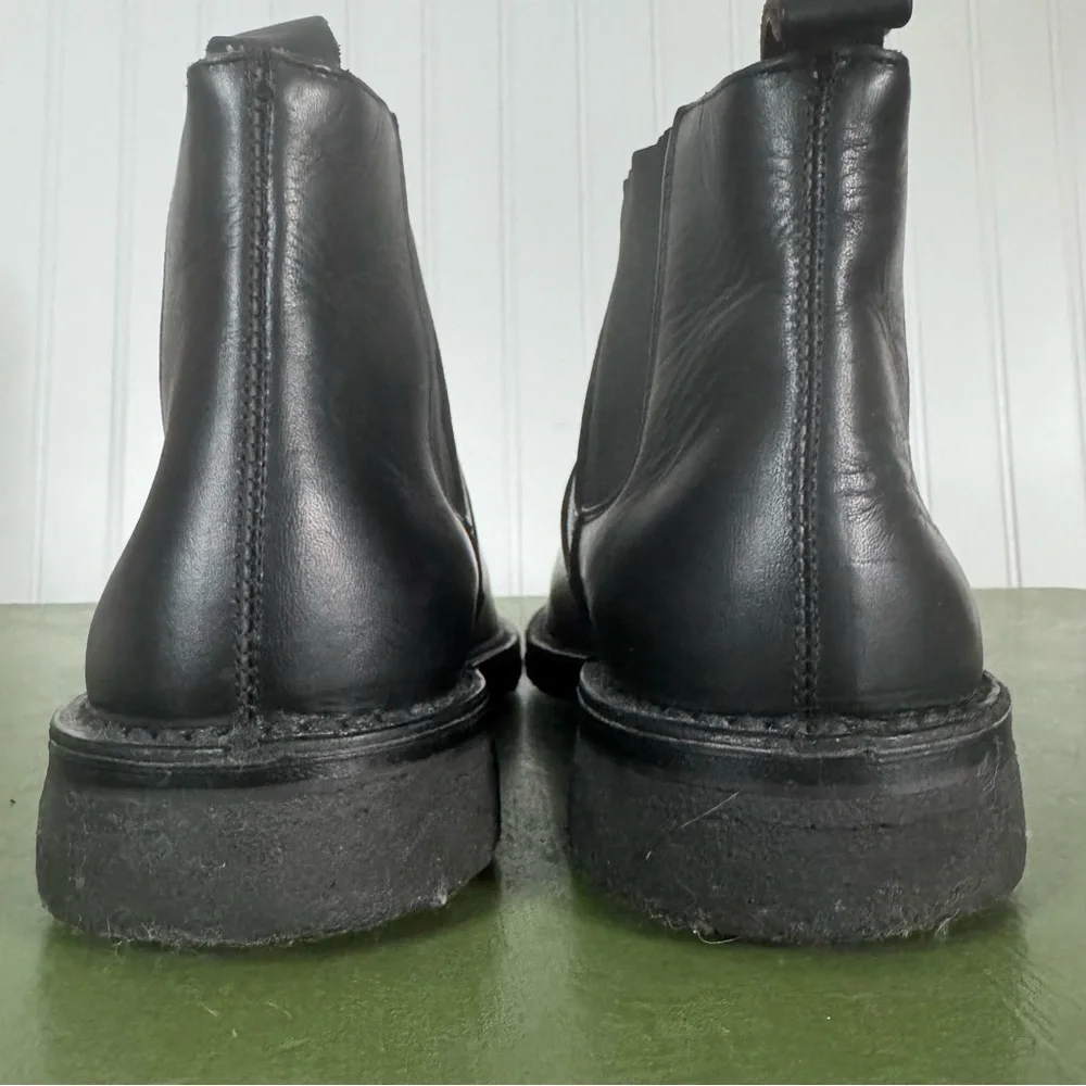 John Varvatos Classic Low Chelsea Boots Handmade in Black Leather *Italy* - Picture 4 of 8